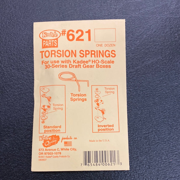 Kadee  621 Torsion Springs for use with Kadee 30 series Draft gearboxes HO SCALE