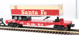 MTH Railking 30-76494 Santa Fe RailKing Flat Car w/40' Trailer O SCALE Used Excellent