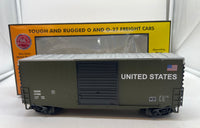MTH Railking 30-74689 U.S. Army 40' High Cube Box Car O SCALE Like New