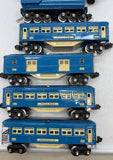 MTH 263e Tinplate Blue Comet Locomotive w/ NYC tender and 4 Cars (as is) O Scale Used Damaged Box as is final sale