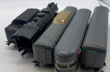 Marx New York Central NYC black steam locomotive w/ 3 passenger cars as is O SCALE Used No Box