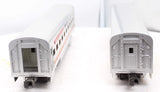 MTH 20-6121 SANTA FE 60' Slp/Din Aluminum Passenger Set Premier O Scale Like New