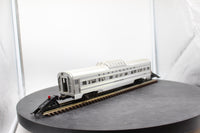 Lionel 6-9588 Burlington Aluminum Vista Dome Passenger Car O SCALE Like New