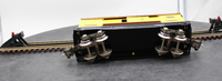 MTH Tinplate 10-1042 Boxcar yellow & brown roof with brass trim O SCALE Like New