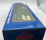 Atlas 6502-2 Burlington Northern BN Boxcar 53' Plug door O SCALE Used Excellent Damaged Box