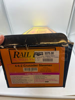 MTH Railking 30-1152-0  Reading 4-6-2 Crusader Steam Loco w/Whistle #118 QSI O SCALE Like New