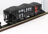 MTH Premier 20-97457 Illinois Central 4-Bay Hopper Car O SCALE Like New