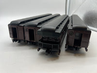 Williams 4 Car Pennsylvania Railroad PRR Broadway Limited Passenger Car set O SCALE Used Excellent