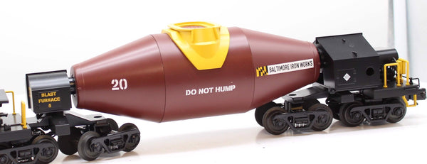 MTH Premier 20-98789 Baltimore Iron Works Hot Metal Car w/Flickering Molten Load O SCALE Like New