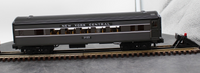 MTH 30-6110C O-27 NYC-Lighting Stripe Streamlined Coach Car O SCALE Used Excellent