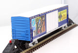 MTH Railking 30-70108D Christmas 50' Double Door Plugged Boxcar With LED Lights O SCALE Like New