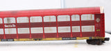 MTH Premier 20-98254 Santa Fe Corrugated Auto Carrier O SCALE WEATHERED AS IS Like New