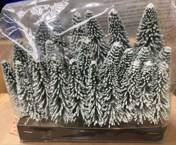 JTT 92007 SNOW COVERED TREES 4"-6" HO SCALE NEW