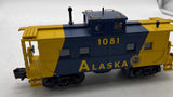 MTH Railking 30-7752 Alaska Steel Caboose - Alaska O SCALE Like New