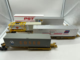 MTH Premier 20-95035 T.T.U.X. Spline Cars and Loads. 5 Car set  O SCALE Used Excellent as is