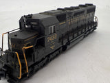 Atlas WM WESTERN MARYLAND SD-35 Diesel Locomotive Standard DC #7434 N Scale WEATHERED AS IS Like New No Box