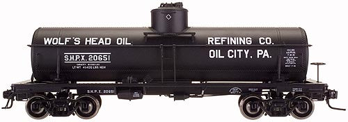 Atlas 8655-8  Wolf's Head Oil --Oil City PA-- 8,000 Gallon Tank Car 3rl  O SCALE NEW
