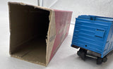 Gilbert American Flyer 985 B&M Boxcar -Boston Maine blue S SCALE Used Damaged Box as is see photos
