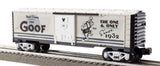 Lionel 2328440 Disney100 Goofy Vault Moments Boxcar O SCALE NEW