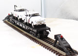 MTH 30-7640 UNION 76 Flat Car w/tow trucks O Scale Like New