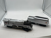 Williams S2-103 Pennsylvania turbine engine and tender set silver/red #6262 O SCALE Used Excellent No Box