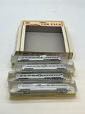 Model Power 3033-4 Amtrak Streamline Passenger Cars 4 Pack N SCALE NEW Damaged Box