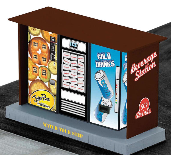 Lionel 6-22387 Kiosk w/3 Illuminated Vending Machines O SCALE NEW