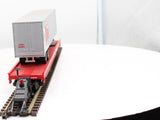 MTH Premier 20-98142 CP Rail Flat Car W/Trailer O SCALE Like New