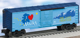 Lionel 6-29935 Alaska I Love Alaska Boxcar O SCALE NEW Damaged Box