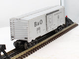 Lionel 6-16639  B&O Box Car with real Steam rail Sounds O SCALE Like New