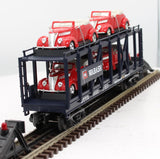 MTH Railking 30-76309 Wabash Auto Carrier Flat Car w/(4) '37 V8 Convertibles O SCALE Like New