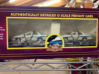 MTH Premier 20-98519 Connecticut Flat Car w/(2) Ford Police Cars O Scale  NEW