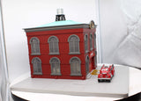 MTH Railking 30-9157 Engine Company 49 Operating Firehouse w/red fire truck O SCALE Like New