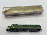 Walthers PROTO N 7743 Southern  Diesel Alco DL-109 - Powered -- #6400 (green, aluminum) N Scale Like New