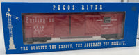 Pecos River HR-0106-1 Burlington CB&Q red D/D HI-Rail Built Boxcar 9525 O SCALE NEW