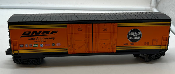 MTH Railking 30-70122G BNSF 25th Anniversary Colorado & Southern Heritage 50' Double Door Plugged Boxcar O SCALE NEW