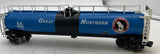 MTH Railking 30-7356 Great Northern GN Blue 33K Gallon Tank Car #100094 O SCALE Used as is