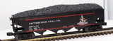 MTH Railking 30-75283 Pittsburgh Coal Company RailKing 4-Bay Hopper Car O SCALE Like New