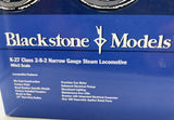 Blackstone Models b310126w-s Denver Rio Grande Western 2-8-2 D&RGW K-27 #456 Weathered w/Sound  HOn3 SCALE Used Excellent
