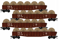 99300168 Micro Trains Pennsylvania PRR 4 Car Punner Pack Gondolas N-Scale