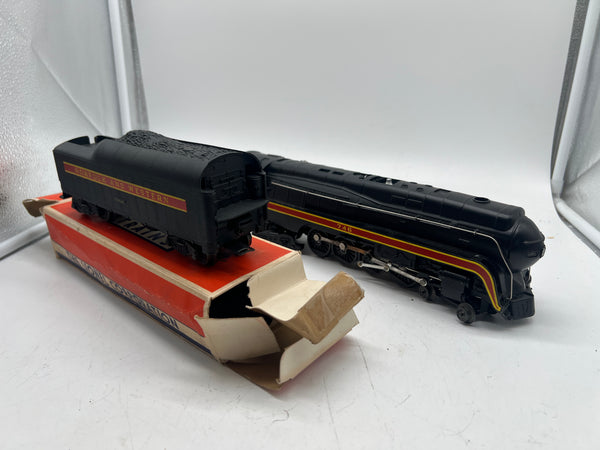 Lionel Postwar 746 Norfolk Western N&W J Class steam locomotive (no box) with 746w whistle tender (boxed) O SCALE Used Excellent No Box/ Damaged Box