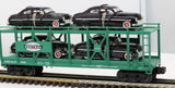 MTH Railking 30-7682 New York Central Auto Carrier Flat Car #MDAX 325 W/ERTL 49 Mercurys O SCALE Like New