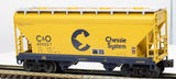 Lionel 6-17017 Chessie System ACF 2-Bay Hopper 605527 O SCALE Like New
