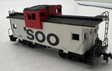 Athearn 63Soo Soo line caboose white red black HO Scale Used Excellent