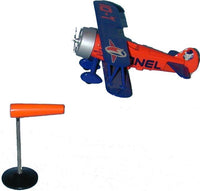 Eastwood Automobilia 424500 (Eastwood 624017 ) Lionelville Airport Set  #10, 3-Piece airport set Stearman biplane, fuel truck and metal windsock Like New