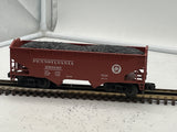 MTH Premier 20-90326B Pennsylvania O Scale Premier 2-Bay Offset Hopper Car Used Excellent