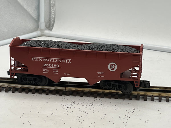 MTH Premier 20-90326B Pennsylvania O Scale Premier 2-Bay Offset Hopper Car Used Excellent