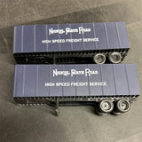 Walthers Piggyback Semi Trailer Nickel Plate HO SCALE USED set of 2