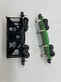 Lionel Set of 2 Tinplate remake Freight Cars 2653 2651 Hopper and Flatcar (2 Pieces) O SCALE Used Excellent No Box