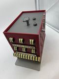 MTH Railking 30-90272 Solid State Televisions 3-Story City Building w/Fire Escape & Blinking Sign O SCALE NEW